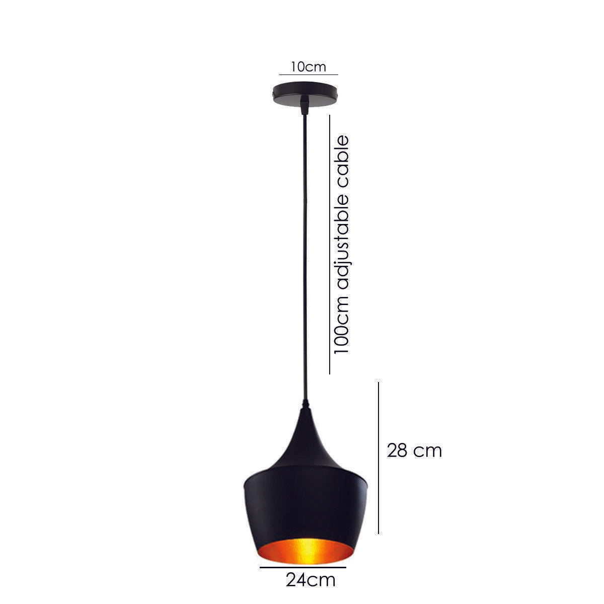 Vintage Golden Interior Elegant Wide Ceiling Pendant Light~3156-4