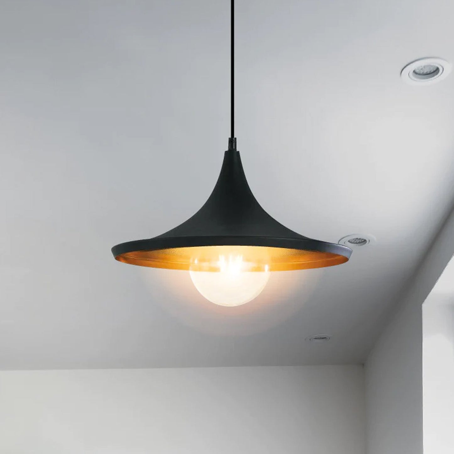 Vintage Golden Interior Elegant Wide Ceiling Pendant Light~3156-1