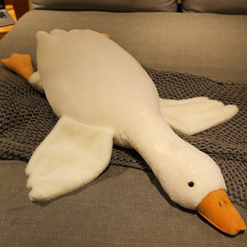 Big White Goose Doll Pillow Sleeping Plush Toy-5