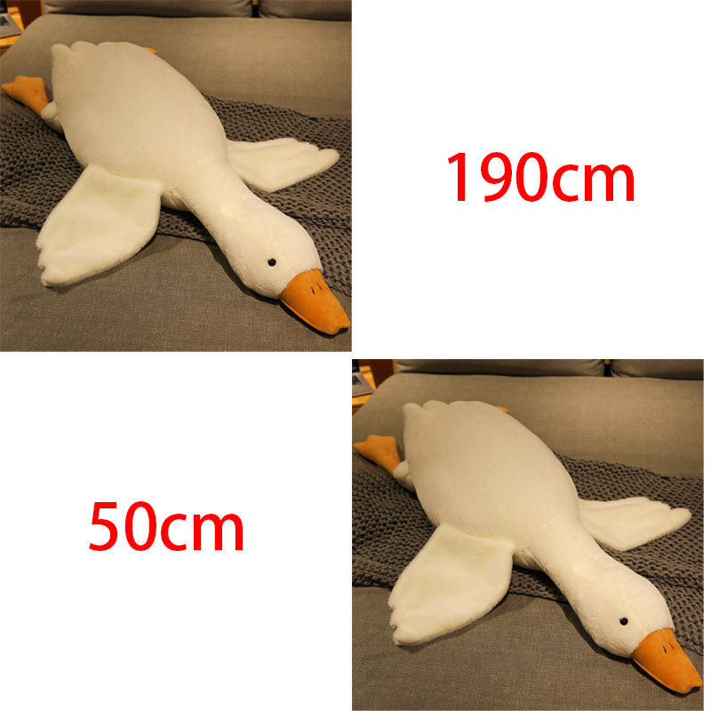 Big White Goose Doll Pillow Sleeping Plush Toy-6