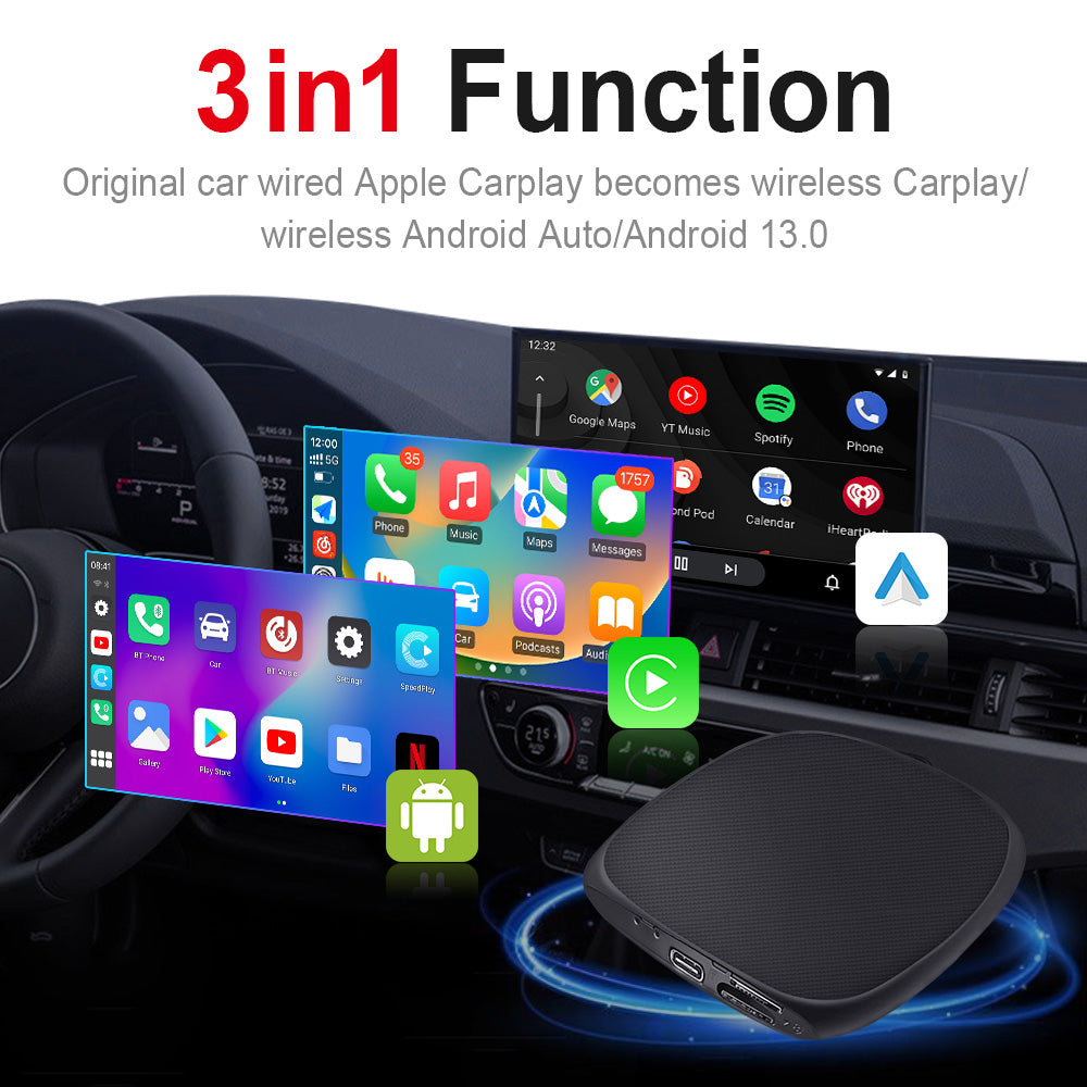 Linkifun™ GT7 Android 13 Smart AI Box Wireless CarPlay/Android Auto Adapter-1