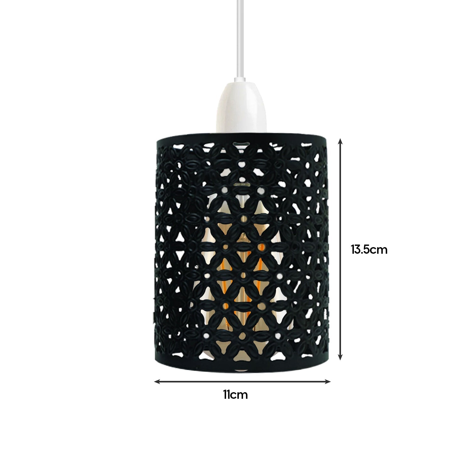 Metal Pattern Vintage Lamp Wire cage White Lamp Light~1999-2